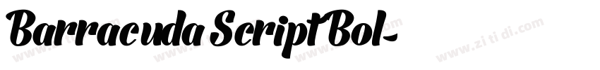 Barracuda Script Bol字体转换